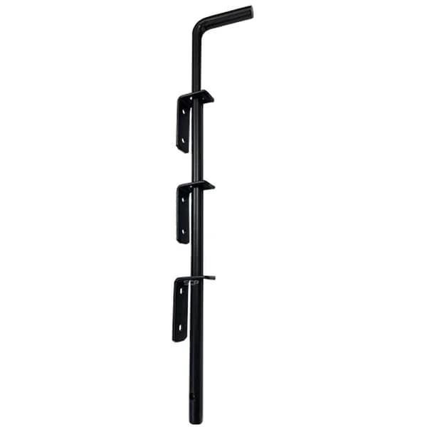 Cane Bolt 1/2" X 18" W/ Brackets - Black