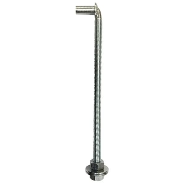 J Bolt with Washers & Nuts 5/8" x 12" - Zinc