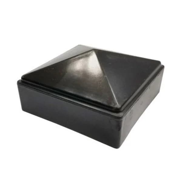 Plastic Pyramid Post Cap 3" - Black