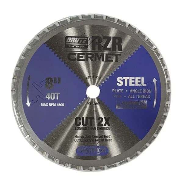 RZR Cermet Circular Saw 8" X 40 Teeth X 5/8"