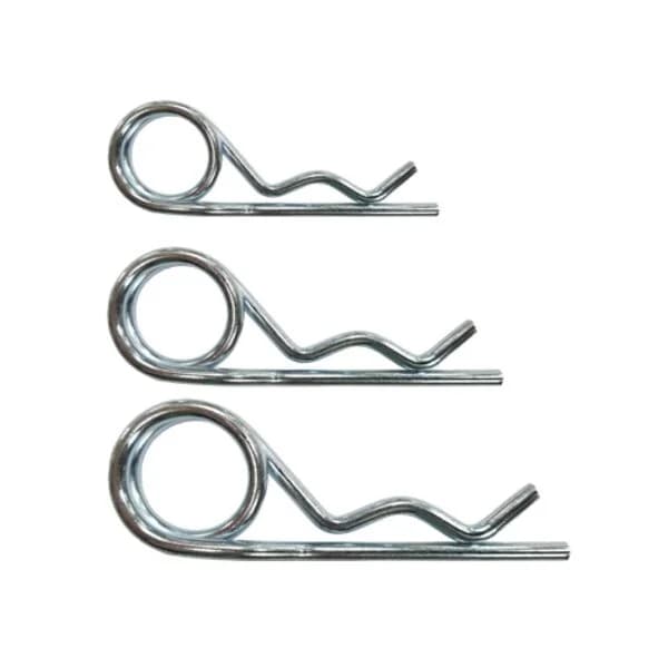 Assorted Double R Pins, 50 Piece Set - Zinc