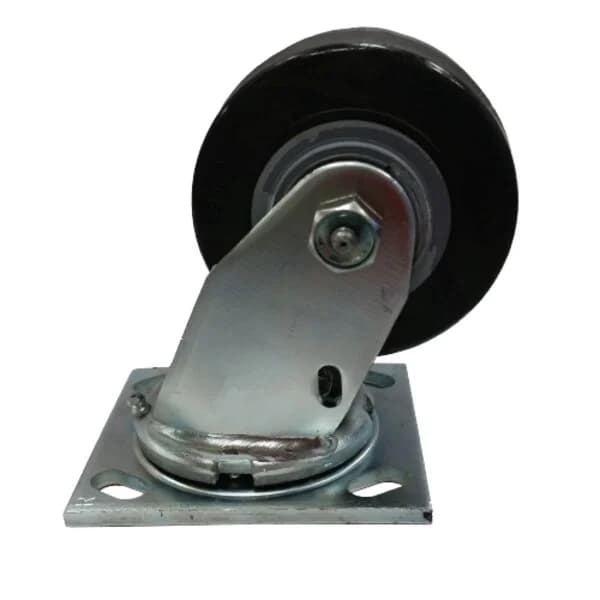 Swivel Rubber Wheel Caster 4" x 2", Heavy Duty