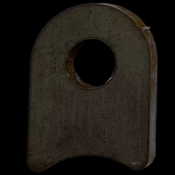Radius Surface Mount Tab - 1" X 1.38" X 3/16" with 0.63" Radius - 0.40" Hole