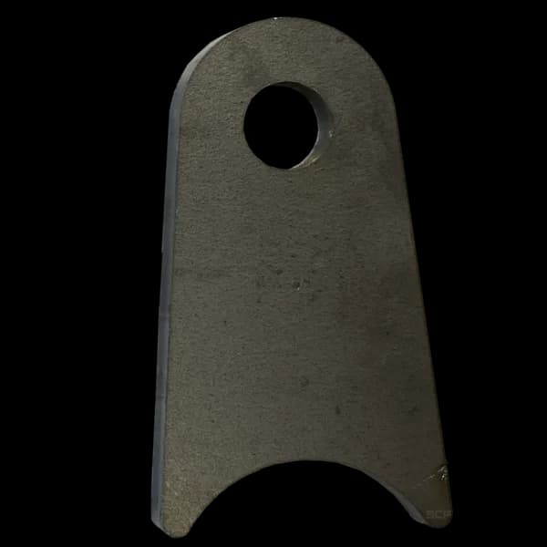 Triangular Radius Surface Mount Tab - 1.75" x 3.09" x 3/16" - 0.53" Hole