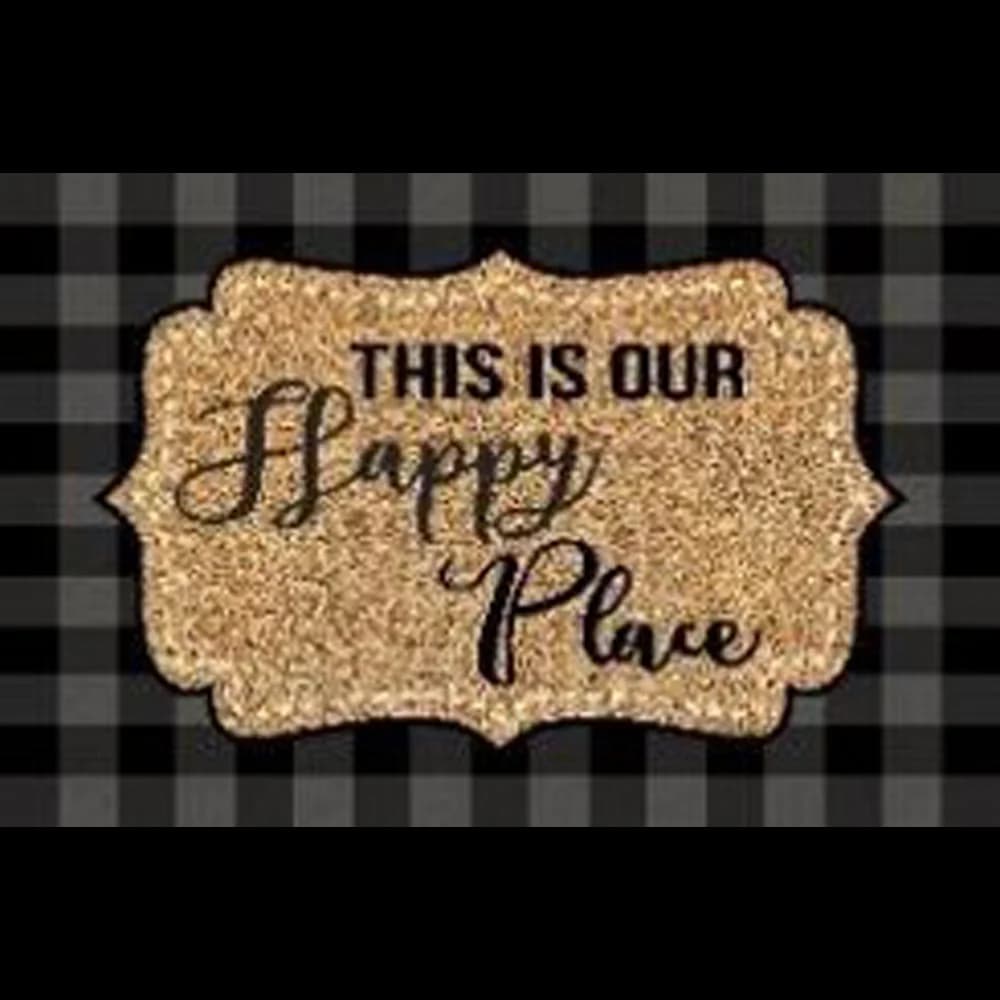 "Happy" #25 Door Mat - 28" X 18"