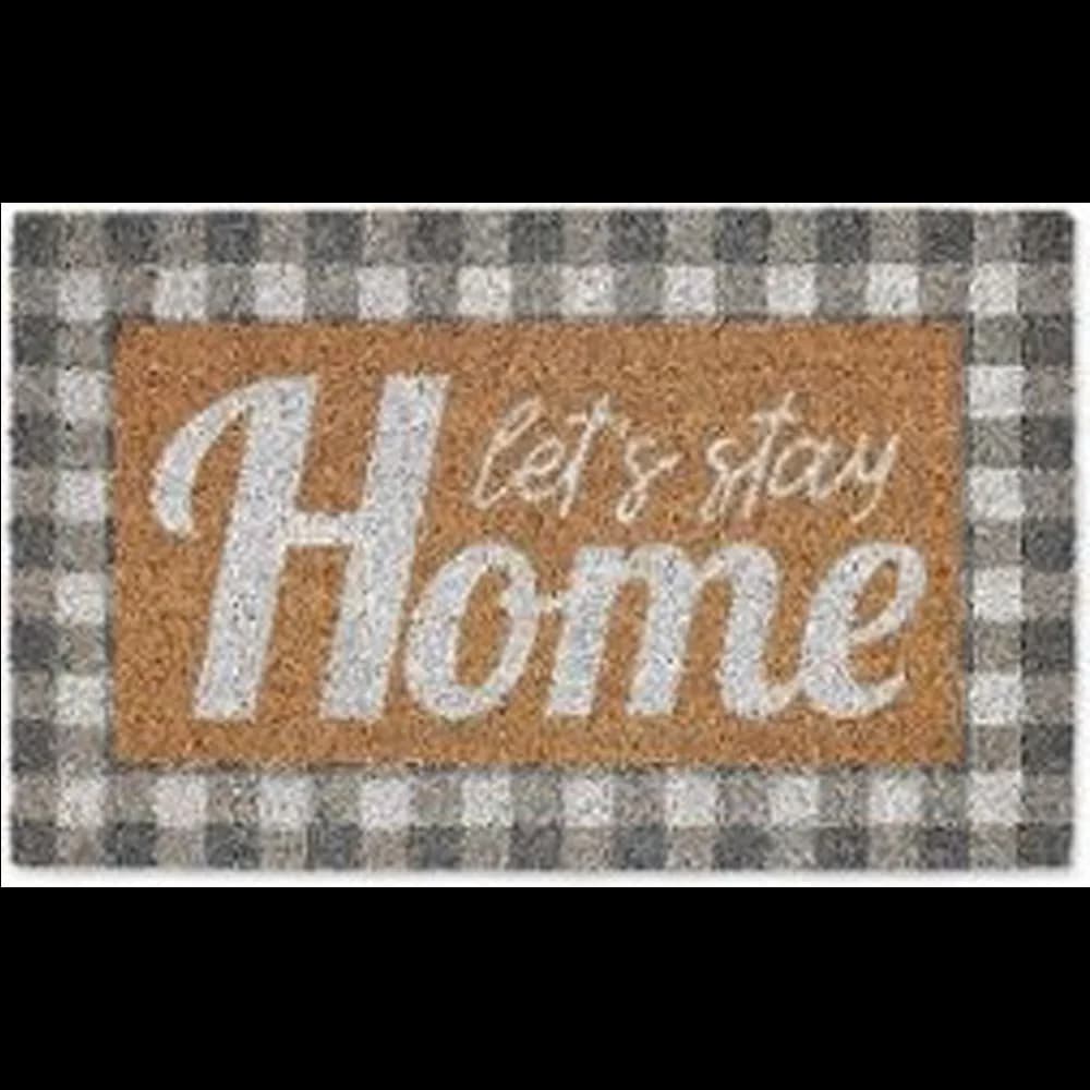 "Let's Stay Home" Door Mat #32 28" X 18"