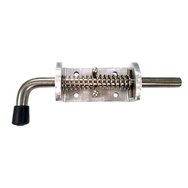 Aluminum Spring Latch with Rubber Grip & 1/2" Stainless Steel Pin