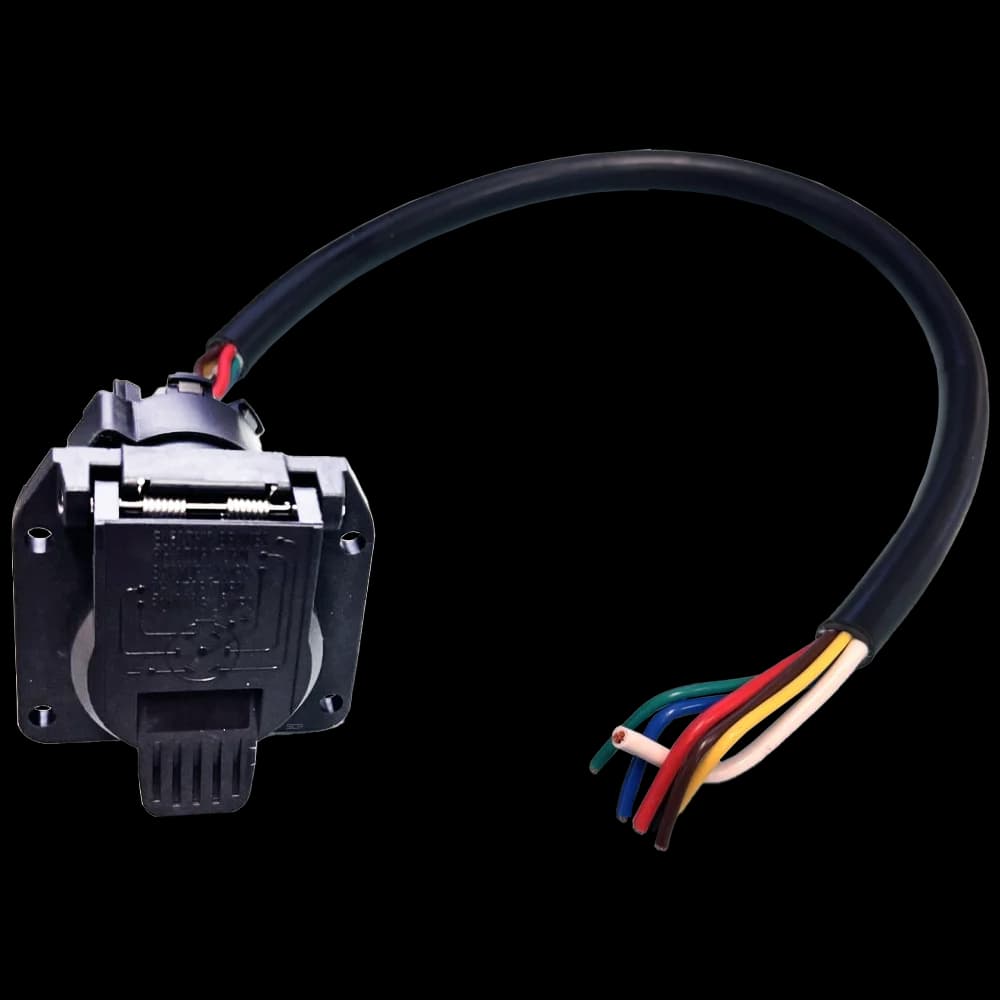 7-Way Receptacle with Removable Plug