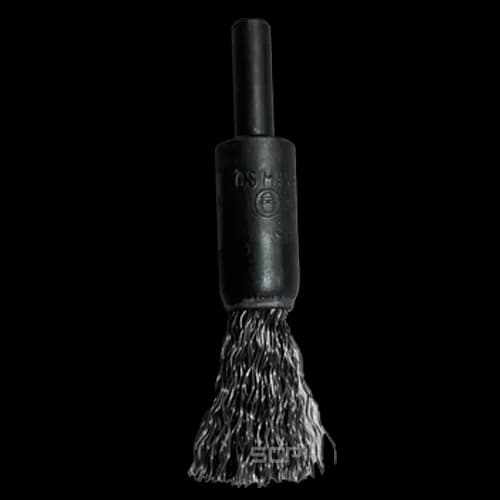 1/2 End brush, Crimped, 0.14 Carbon, 1 Trim, 1/4" Stem, 2000 Max RPM