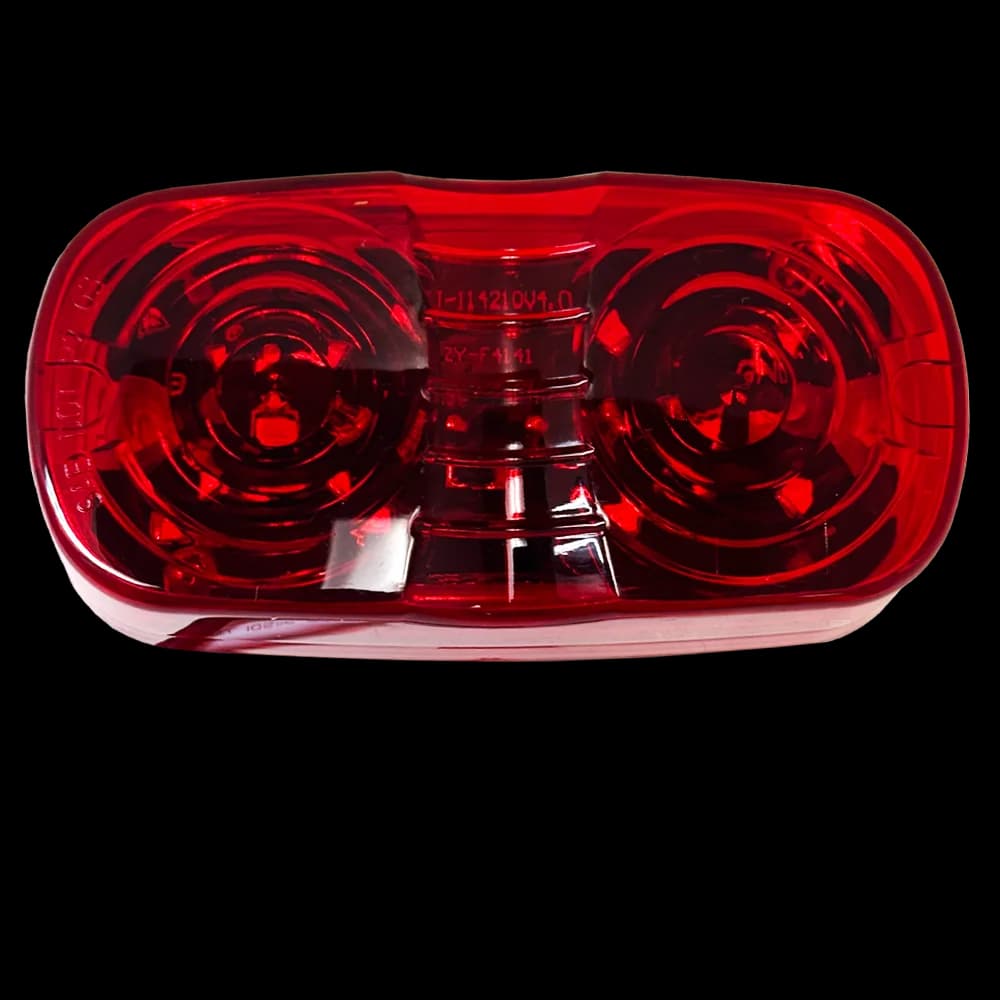Trailer Light - 4" X 2" Rectangular Bulleye Marker & Clearance Light - Economical Kit - 10 LEDS SMD Red