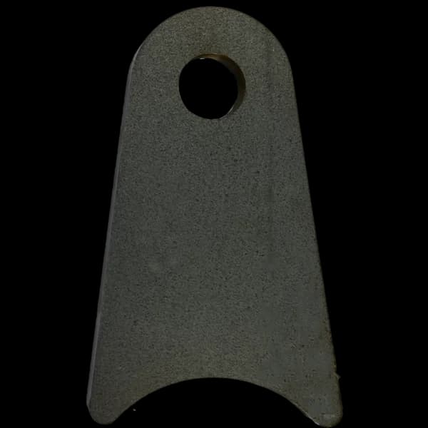 Triangular Radius Surface Mount Tab - 1.50" X 2.52" X 3/16" with 0.83" Radius - 0.40" Hole