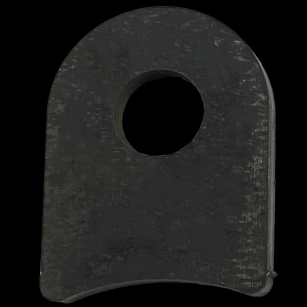 Radius Surface Mount Tab - 1.31" X 1.76" X 3/16" with 1.44" Radius - 0.53" Hole