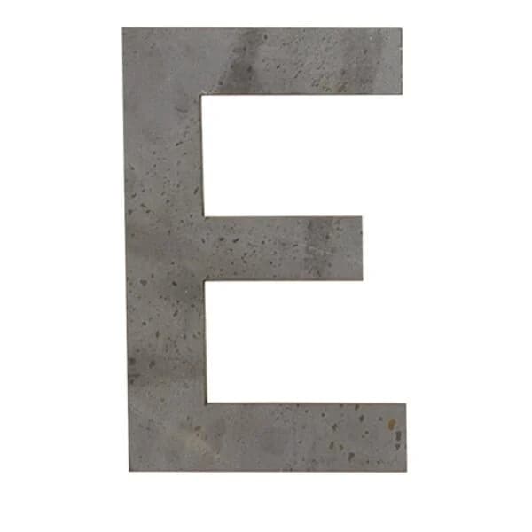 Laser Cut Letter 'E' 3/16" X 8" Tall