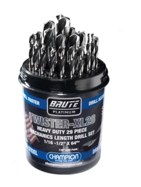 Twister-XL28 Brute Mechanics Drills - 29 Piece