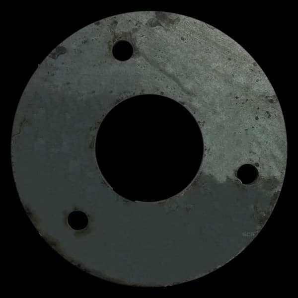 Round Plate 3.375" OD X 12GA W/ 3 - .26" Hole - Fits 1.315" OD