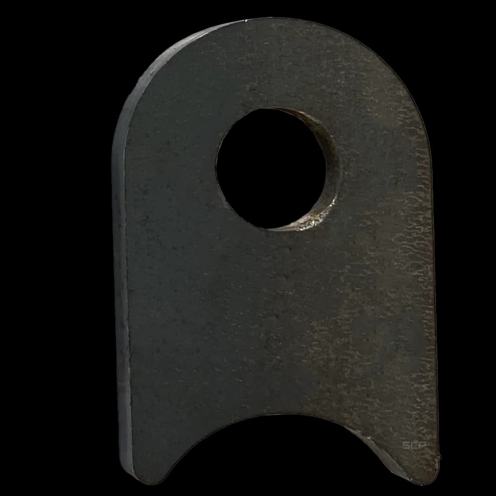 Radius Surface Mount Tab - 1.58" X 2.40" X 3/16" with 0.75" Radius - 0.63" Hole