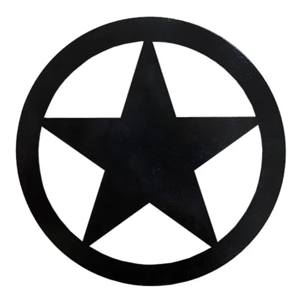 Star Circle Steel - 11GA x 6" Powder Coated