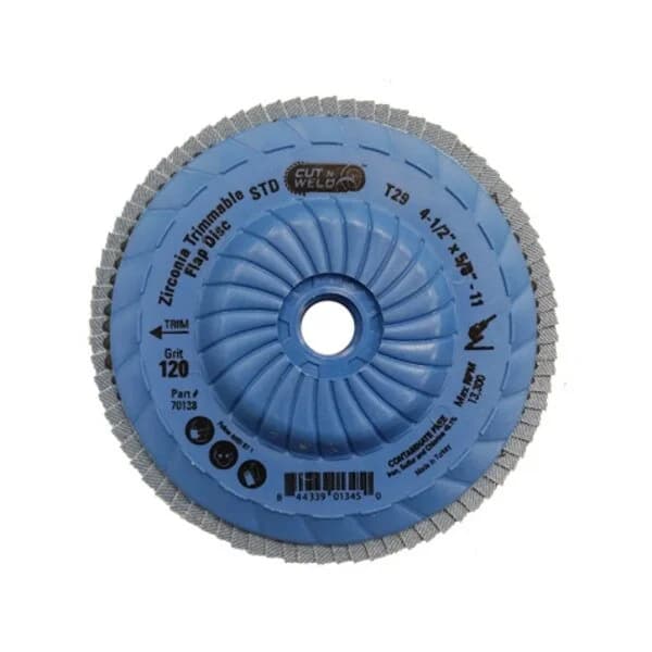 CNW - Trim. T29 4.5" Flap Disc, Standard, Grit 120