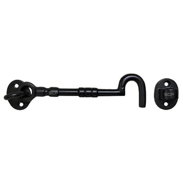 Decorative Gate Hook Latch- 6" Black