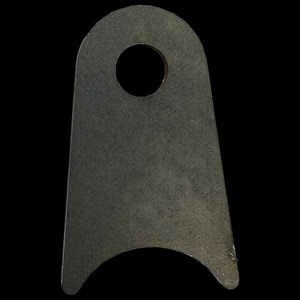Triangular Radius Surface Mount Tab - 1.75" X 3.01" X 3/16" with 0.95" Radius - 0.53" Hole