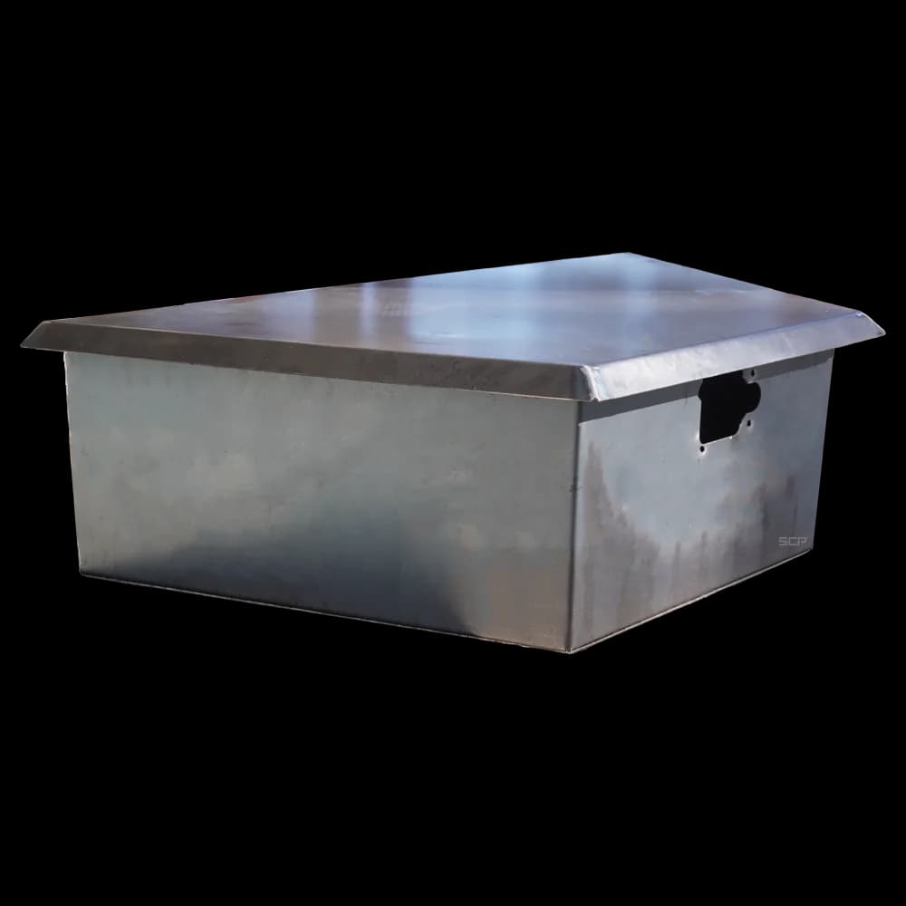 Trailer Tongue Toolbox Smooth Plate 18" X 12" X 33"