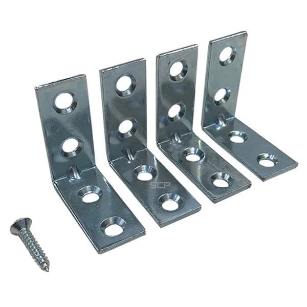 Corner Brace - 1-1/2" Zinc (4/Pack)