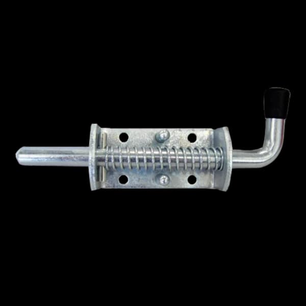 Spring Latch with Rubber Grip - Zinc Plated