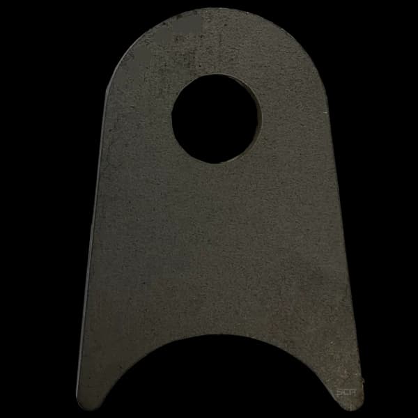 Triangular Radius Surface Mount Tab - 2" X 2.81" X 3/16" with 0.95" Radius - 0.63" Hole