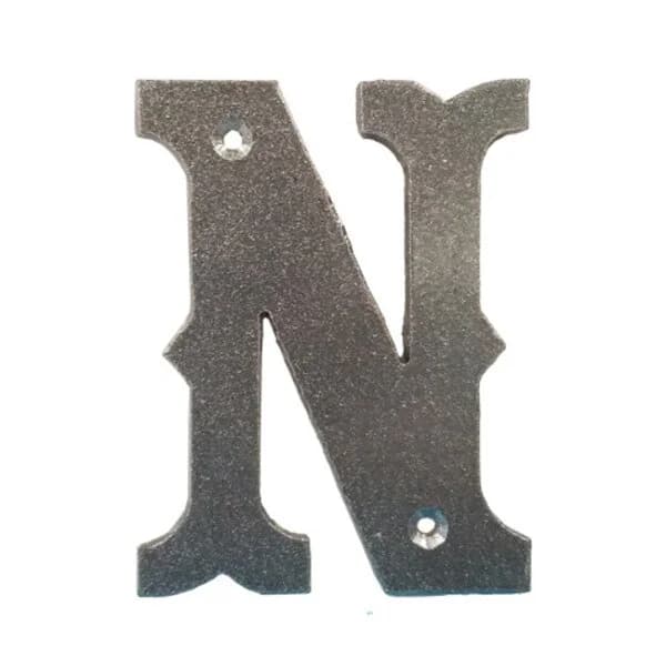 Western Letter 'N' with Holes