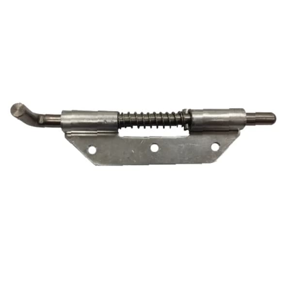 Spring Bolt Latch with Aluminum Plate 7" - Left
