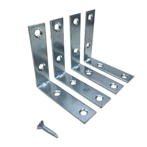 Corner Brace - 3" Zinc (4/Pack)
