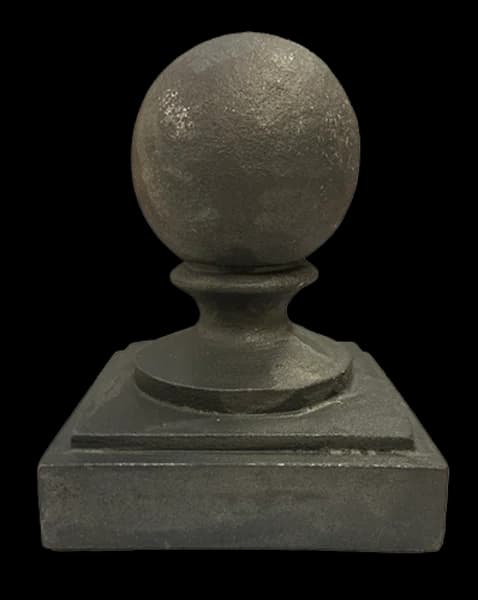 Post Cap - 4" Cast Iron Ball