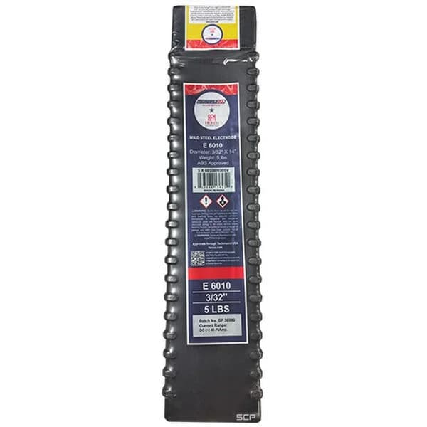 Welding Rod E6010 3/32" 5# Box