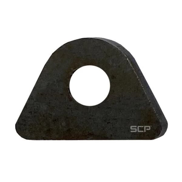 Triangular Flat Surface Mount Tab - 2" X 1.41" X 3/16" With 0.53" Hole