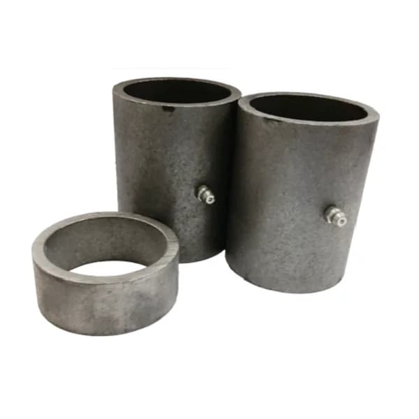 Hinge Sleeve for 2.375"OD Pipe, 2 Sleeves, 1 Collar, Bulk