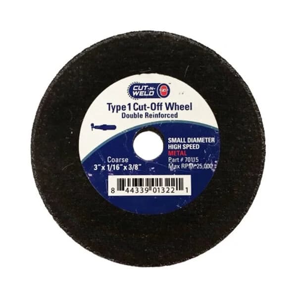 CNW - T1 High Speed Cut-Off Wheel Double Reinforced 3" x 1/16" x 3/8"