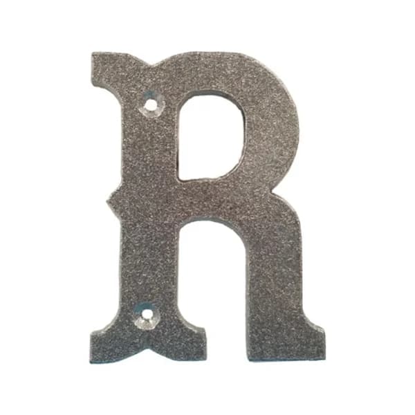 Western Letter 'R' with Holes