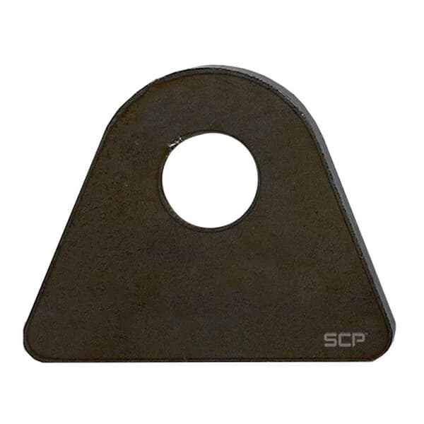 Triangular Flat Surface Mount Tab - 2.50" X 2.04" X 3/16" With 0.63" Hole