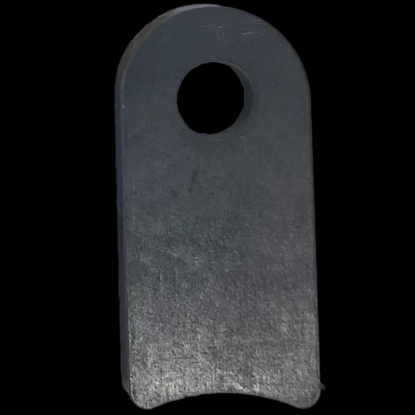 Radius Surface Mount Tab - 1" X 2.08" X 3/16" with 0.95" Radius - 0.40" Hole