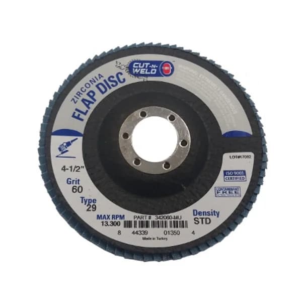 CNW - T29 4.5" Flap Disc Grit 60 Standard
