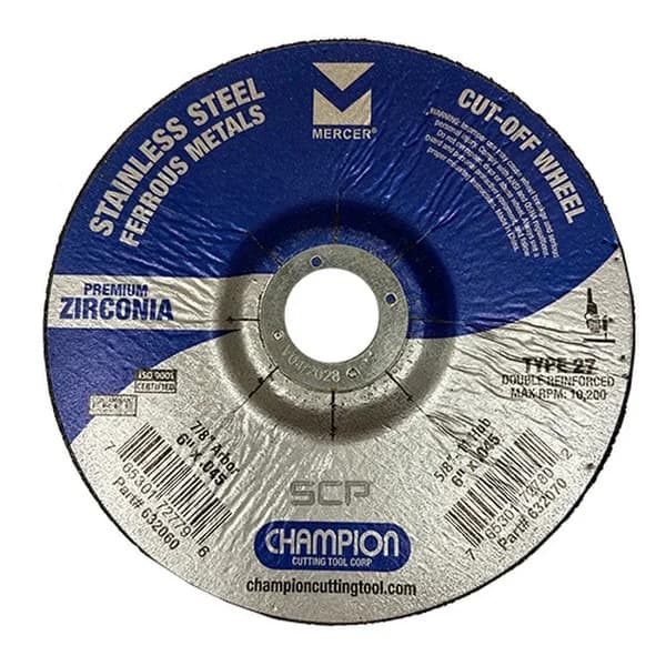 Mercer Z Speed T27 Cut-Off Wheel 6" x .045 x 7/8"