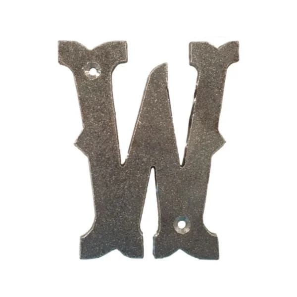 Western Letter 'W' with Holes