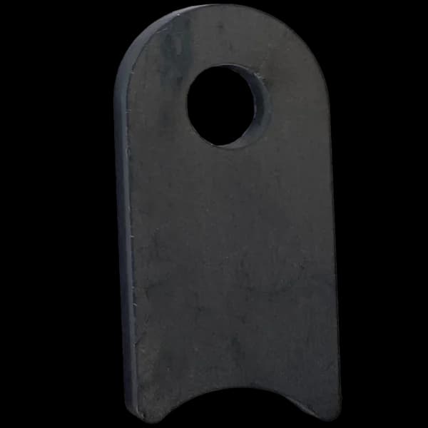 Radius Surface Mount Tab - 1.31" X 2.62" X 3/16" with 0.75" Radius - 0.53" Hole