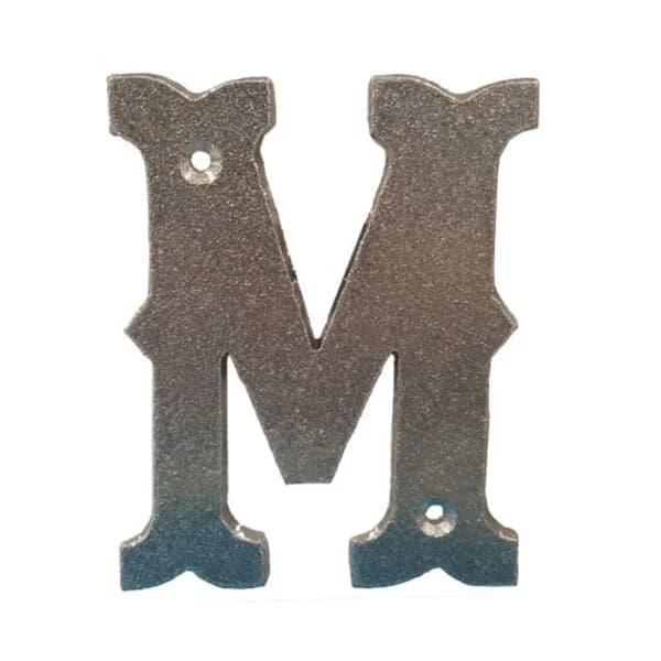 Western Letter 'M' with Holes