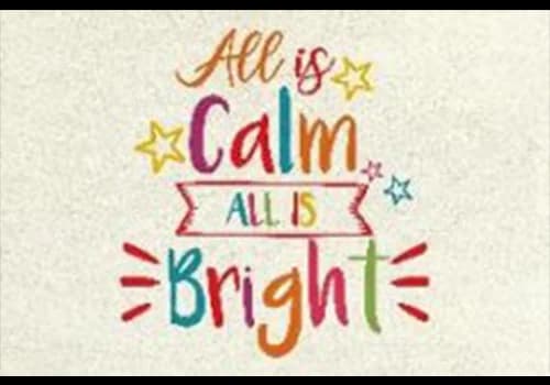 Decorative Christmas Mat "All is Bright"