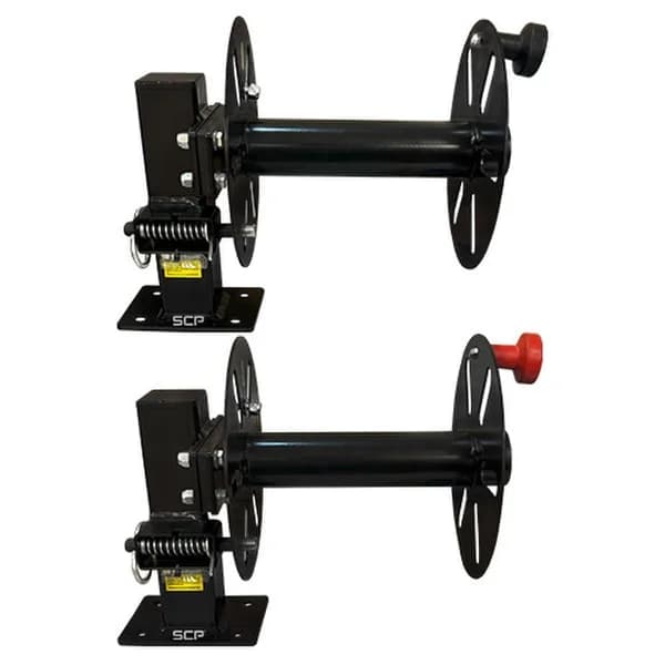 Revolution 10" Cable Reels - 1 Set of 2 Reels with Fixed Base