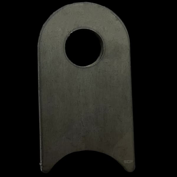 Radius Surface Mount Tab - 1.58" X 2.90" X 3/16" With 0.75" Radius - 0.63" Hole