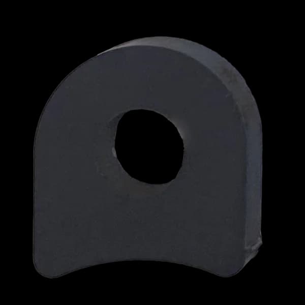 Radius Surface Mount Tab - 1" X 1.08" X 3/16" with 0.95" Radius - 0.40" Hole