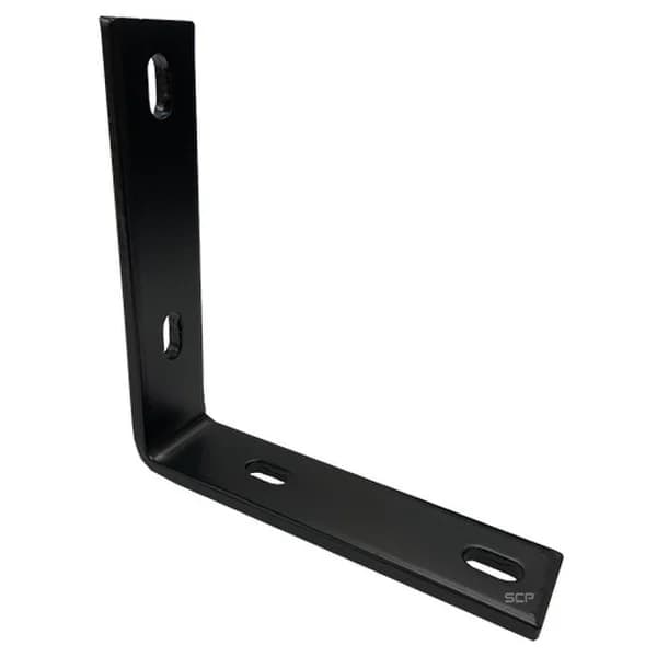 Corner Brace - 6.25" X 1.5" X 1/4" Black