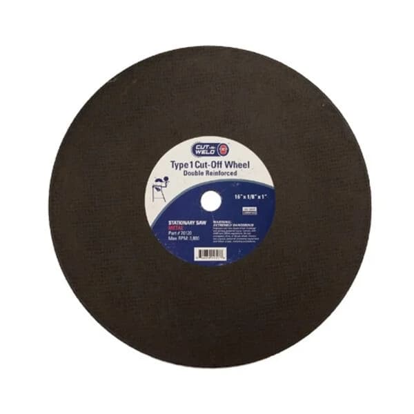 CNW - T1 Stationary Saw Cut-Off Wheel Double Reinforced 16" x 1/8" x 1"